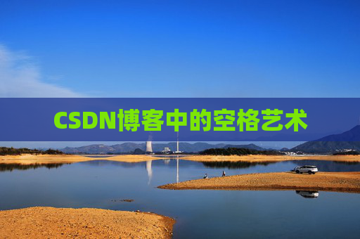 CSDN博客中的空格艺术